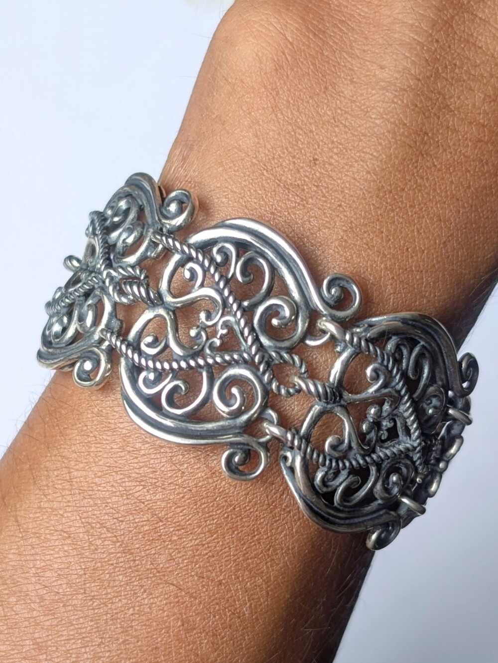 Carolyn Pollack Relios Southwestern Scroll Swirl Bracelet Sterling silver 925